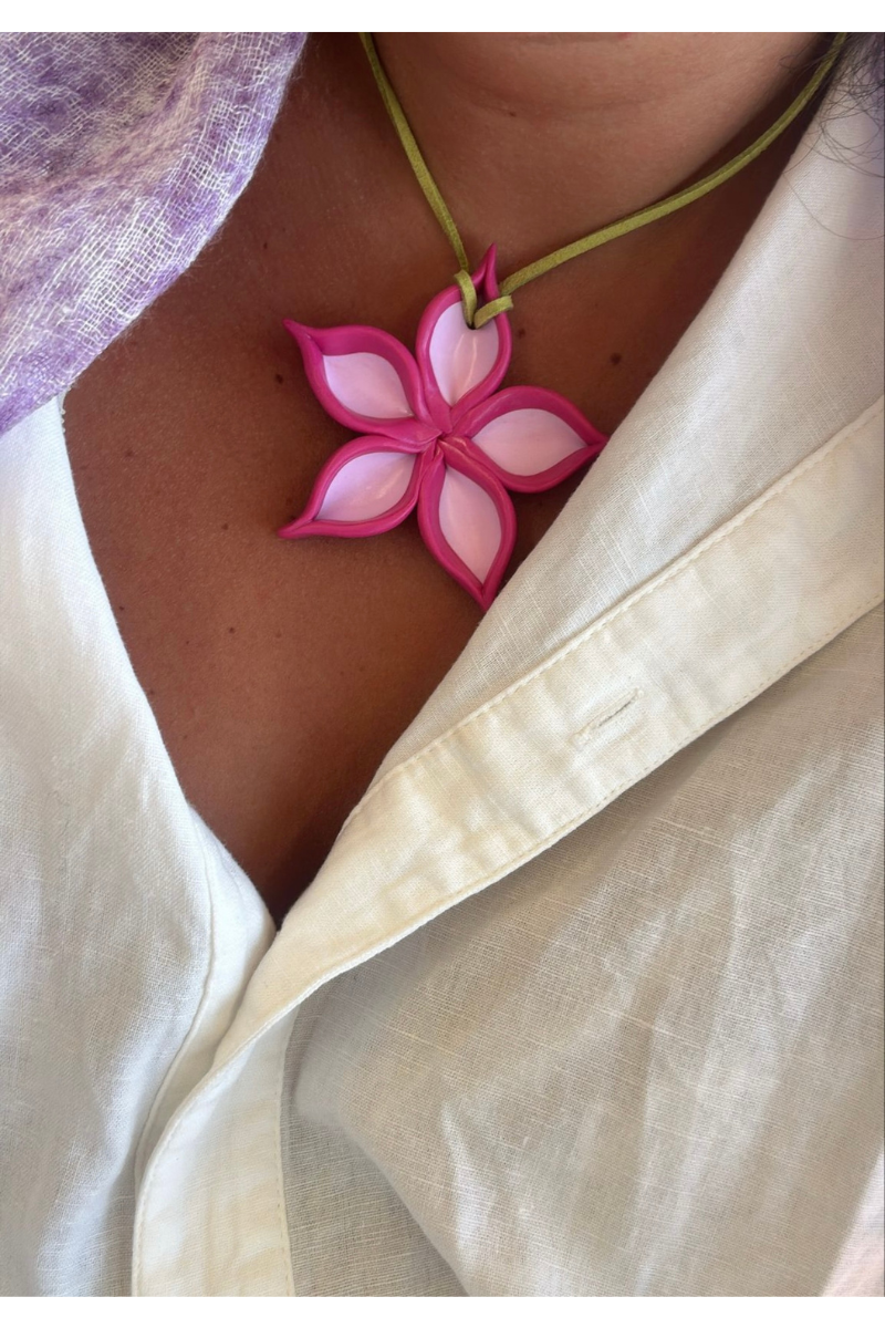 FLOR BICOLOR NECKLACE
